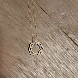 10kt gold infinite necklace